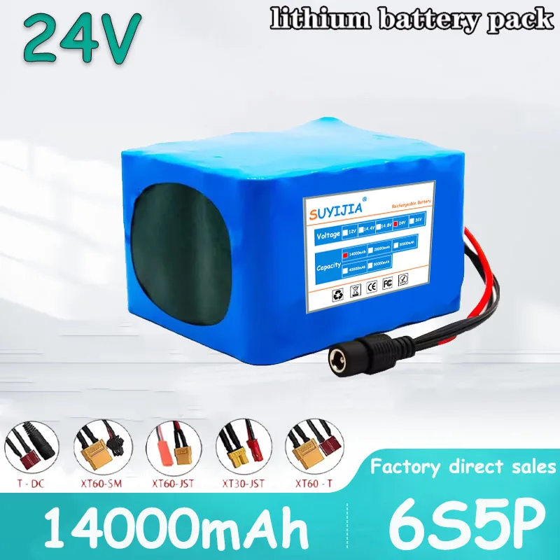 

Nouveau 24V 14Ah 6S5P 18650 Batterie Lithium-ion 25.2v 14000mAh Cyclomoteur Électrique Batterie Li-ion Rechargeable