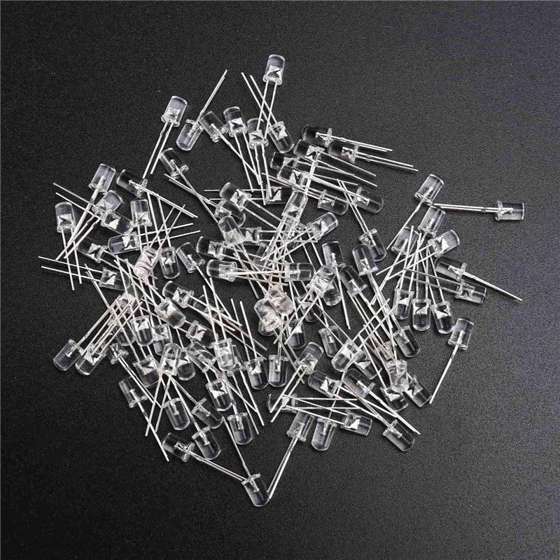 AT53 600Pcs/Lot 5Mm Round Purple Uv Led Diode Super Bright Water Clear Led Light Lamp Purple Color
