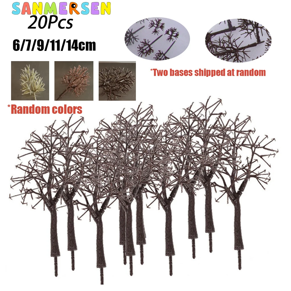 20Pcs/Bag Brown Model Bare Trunk Tree Scenery Landscape Model Train Railway Scenery Trees Railway Layout Diorama