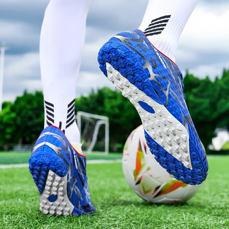أحذية كرة القدم للرجال، أحذية كرة القدم الرياضية للتدريب - أحذية رياضية احترافية ناعمة وخفيفة الوزن وجيدة التهوية للجنسين