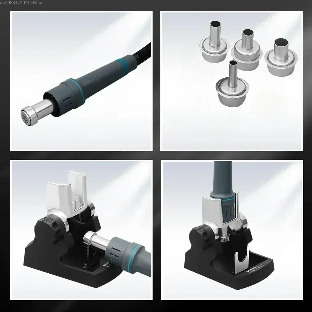 8620DX PRO 1300W hot air repair table microcomputer temperature control B-G-A curved nozzle welding repair