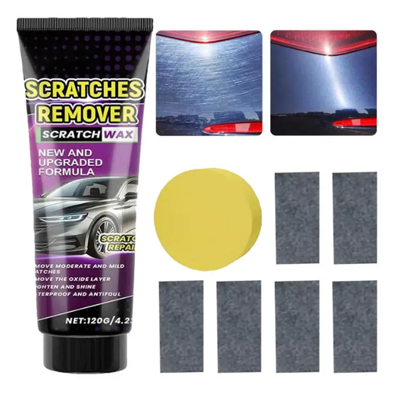 

Воск для ремонта царапин автомобиля, паста для удаления потерь, польский воск, крем для ухода за автомобилем с нано-тканью и губкой, комплект для ремонта автомобильной краски