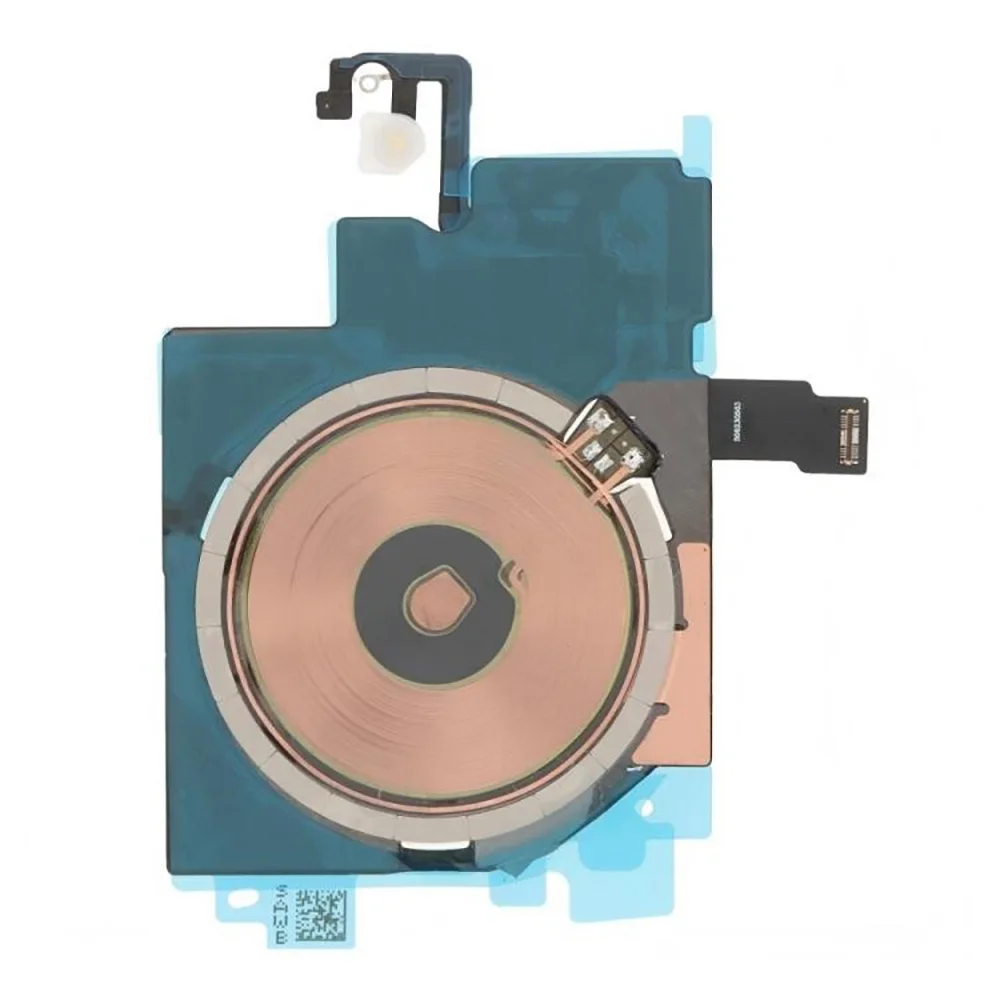 OEM Kabellose Ladespule NFC-Antenne Ersatzteil mit LED-Blitzlicht Flexkabel für iPhone 14 15 16 Plus Pro 17 Pro Max Ersatzteile