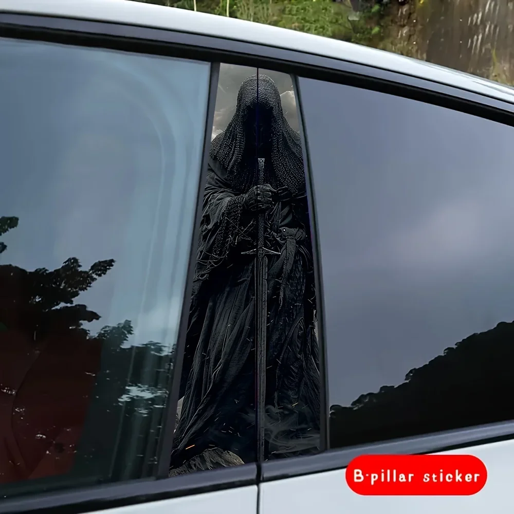 

2-Pack Swordsman Vinyl Car B-Pillar Stickers---B-Pillars and Doors Waterproof to Metal and Plastic Surfaces accesorios para auto