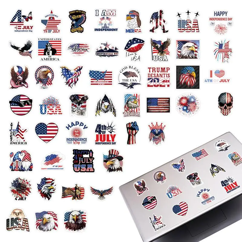 President Vehicle Sticker Vehicle Decals Sticker Set Versatile 50pcs Sticker 2024 Waterproof Sticker For Car Truck Wall Window