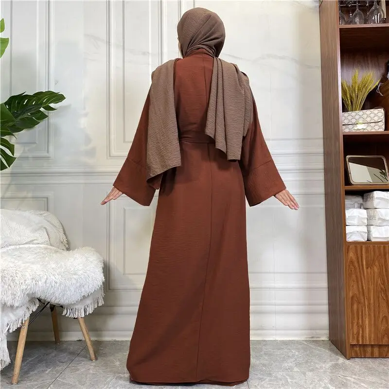 2 Piece Abaya Set Dubai Islam Turkey Bangladesh Muslim Sets Hijab Modest Dress Kaftans For Women Robe Femme Ensembles Musulmans