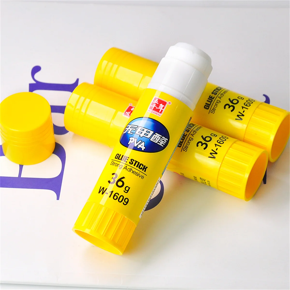 3PCS/OPP Bag Glue Stick Non Toxic Strong Adhesive Formula