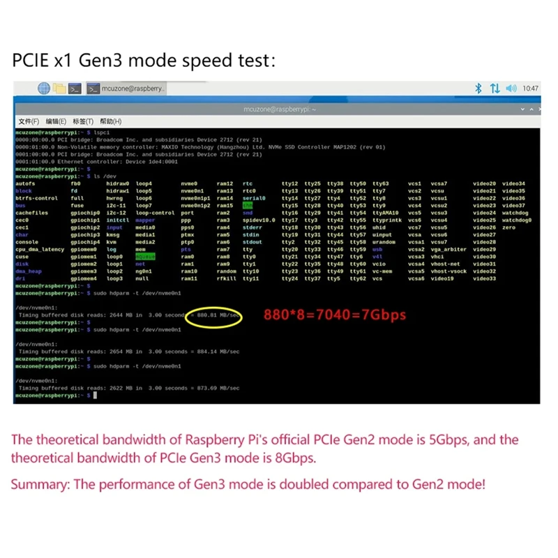 MPS2280P PCIE M.2 NVME SSD HAT para Raspberry Pi 5 compatible con placa de expansión 2280 2230 2242 Gen 3