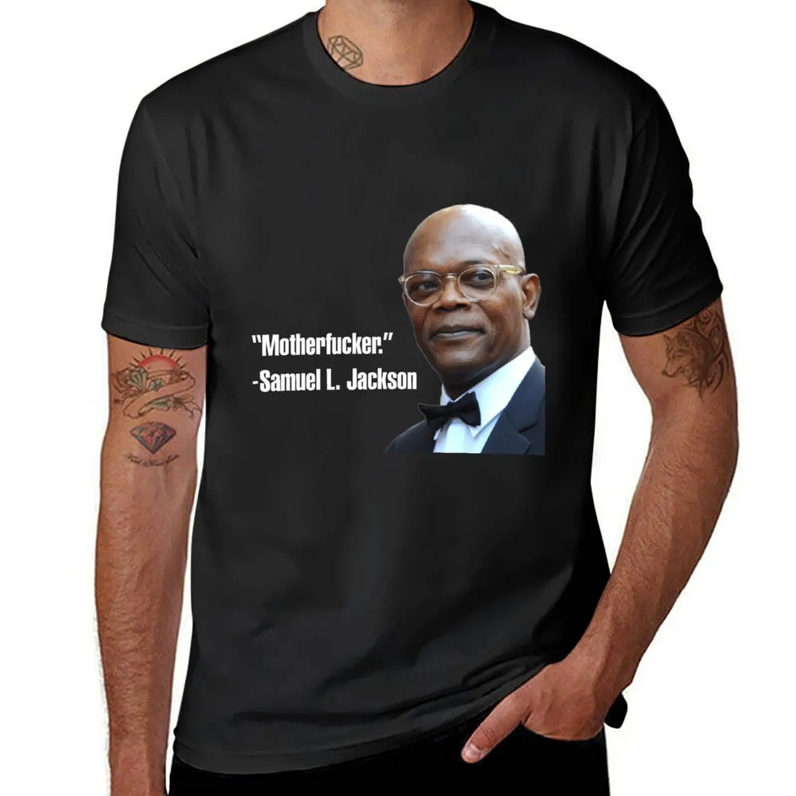 

Samuel L. Jackson wise quote T-Shirt animal prinfor boys new edition korean fashion heavy weight t shirts for men