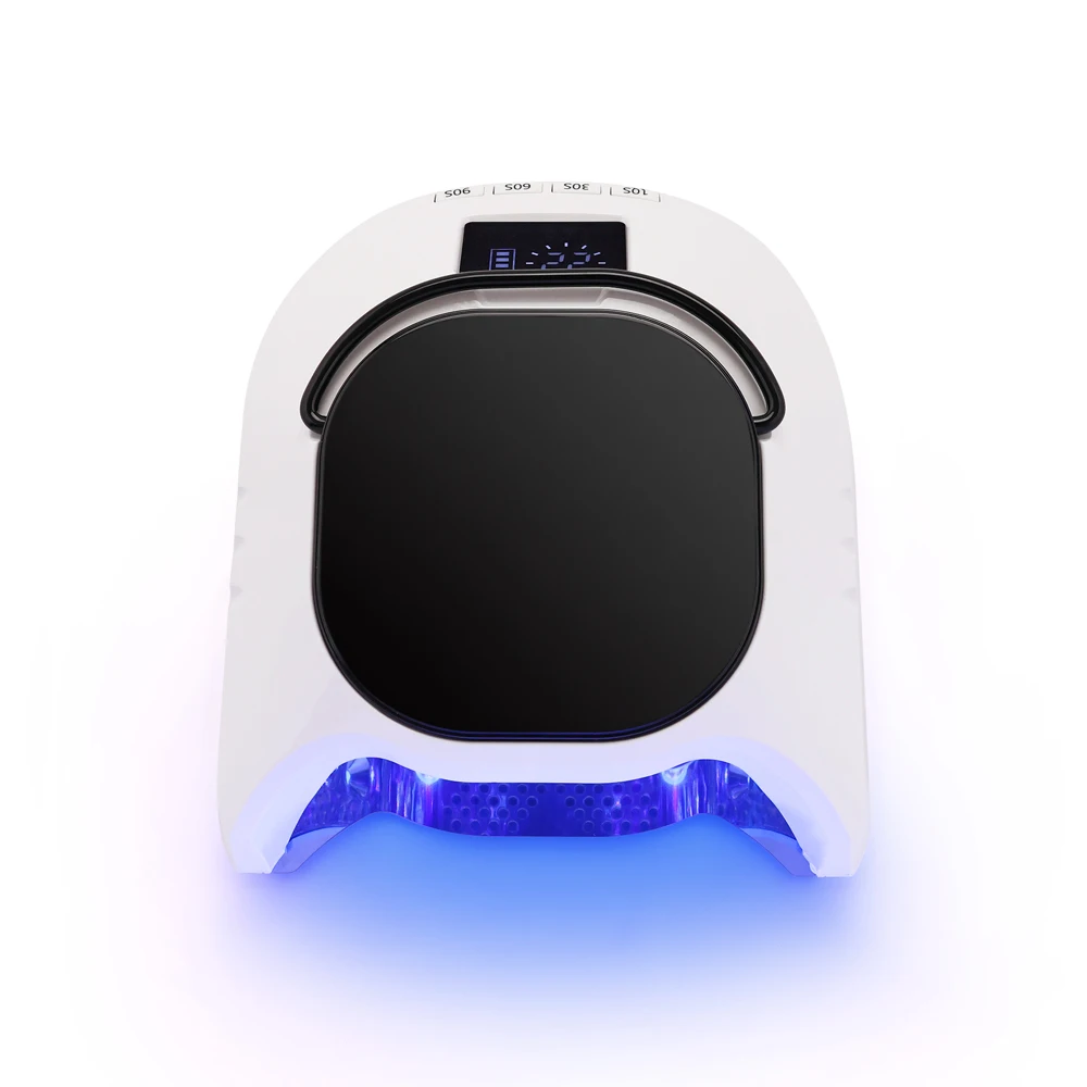 Nieuwe Innovatieve Oplaadbare Dual Light Gel Lak Droger UV Licht voor Nagels Draadloze 96 w Nagel UV LED Lamp met Handvat