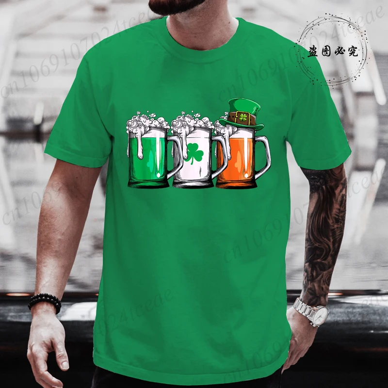 Irish Beer St. Patrick's Day Shirt,Paddy's Day Drinking Team Tee Shirts,Men's T-Shirts Clothing,short Sleeve Unisex Clothing