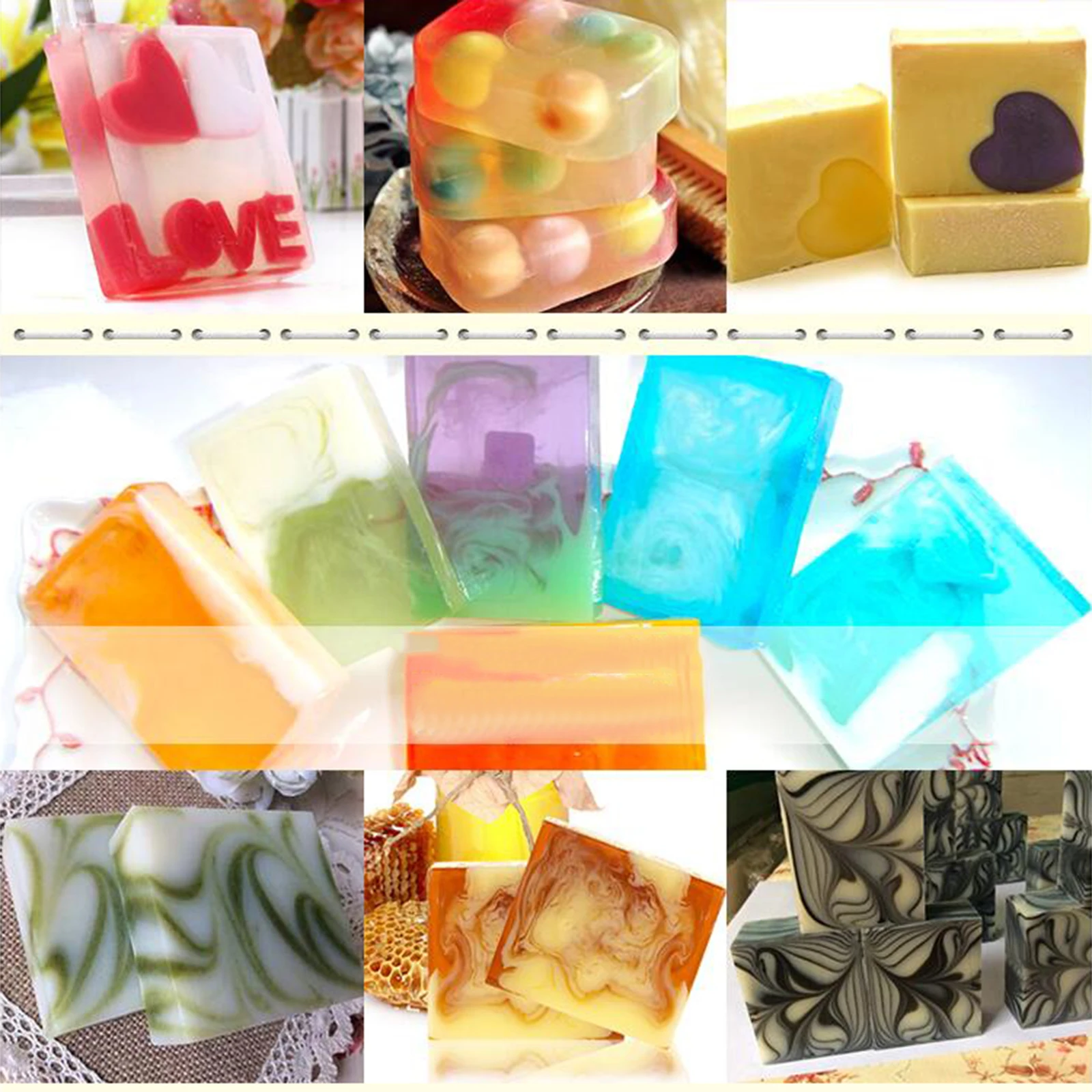 1200ml Silicone Soap Making Mould Rectangular Candle Baking Accessories Cake for Baking Pan Handmade Casting Cement Mould