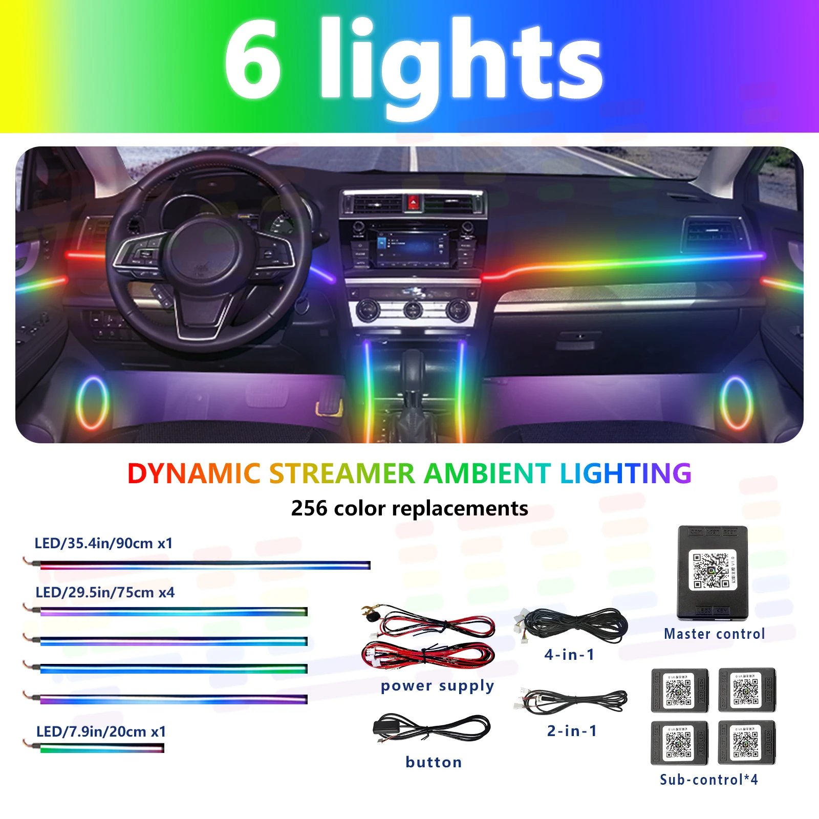 

FILIPLI Bluetooth Car LED Strip 64 Colors with Music Sync & Voice Control, Waterproof Acrylic Design, Easy Installation for Cars