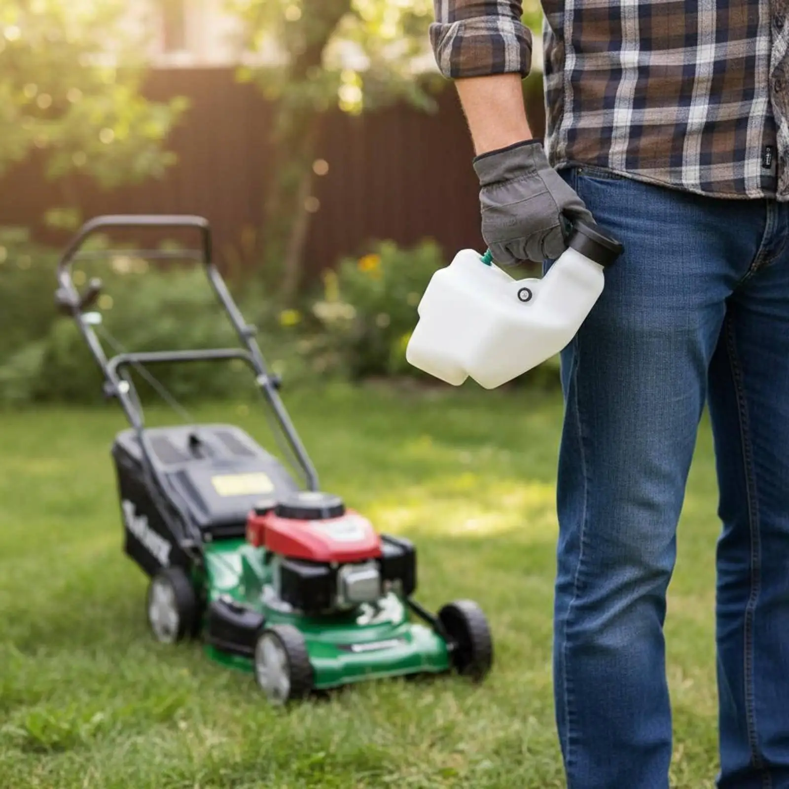 Grass Trimmer Gas Tank Plastic Fuel Tank Replacement for FS55R Brush Cutter Petrol Container with Hoses