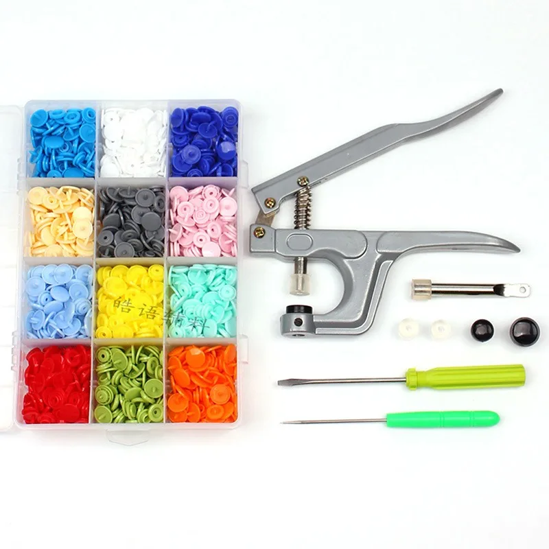 Multicolour Snap Clip Plastic Clothing Button Pressure Nail Fastener With Storage Box DIY Sewing Tool Accessories 2024