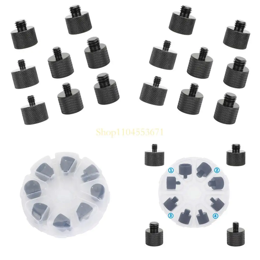 

Best Seller 4Pcs Heavy Duty Aluminum Thread Screw Mount Adapter Aluminum Tripod Plate Screw for DSLR Camera Monopod Accessories