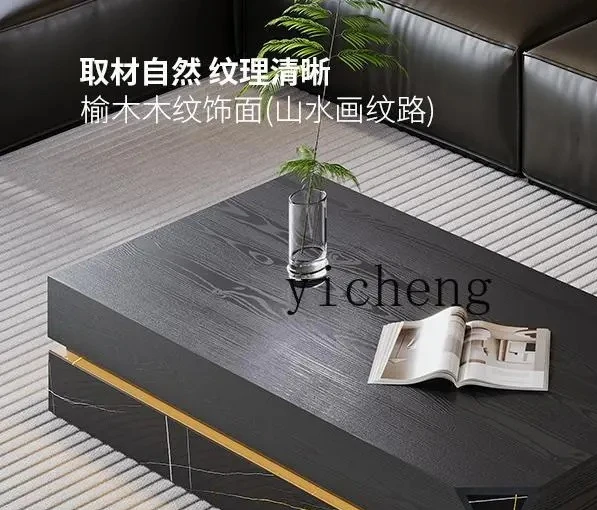 

XL1 minimalist solid wood coffee table black rose living room light luxury rock home high-end high-end coffee table