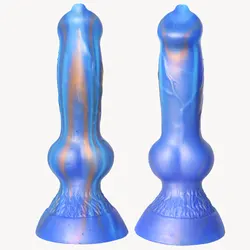 New Soft Penis Liquid Silicone Animal Wolf Dildo Suction Cup Realistic Dog Dildos Sex Toys for Women Lesbian Vagina Anal Massage