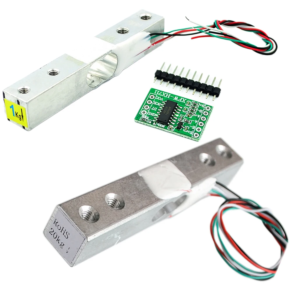 Digital Load Cell Weight Sensor 1kg 5kg 10kg 20KG Portable Electronic Kitchen Scale + HX711 Weighing Sensors Ad Module