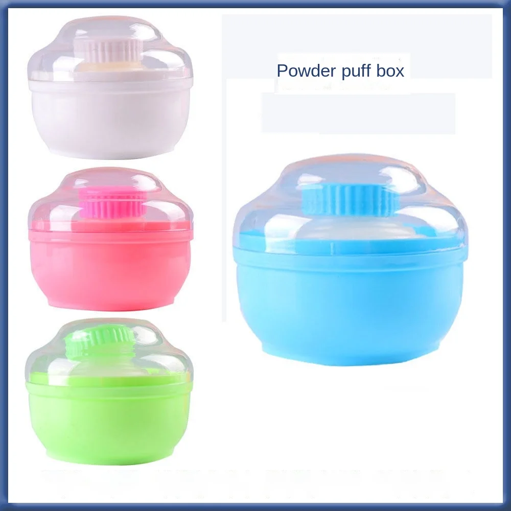 PP Makeup Box Useful ABS Plush Baby Powder Box Talcum Powder Box