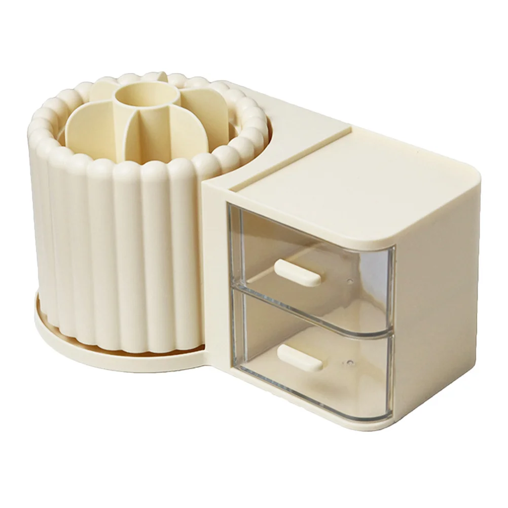 

Rotating Makeup Brush Holder Multi-Use Pen Cup Desk Organizer Pencil Storage Box Drawer Brush Storage Organizer