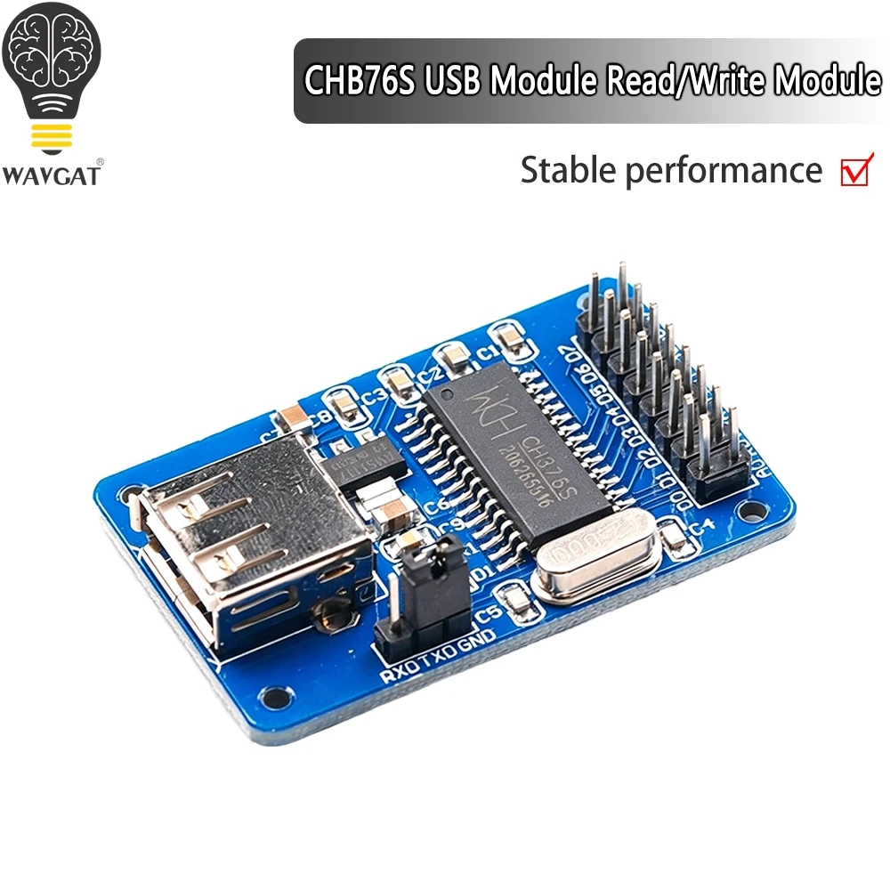CH375B CH376S USB Host Interface Module 12MHz Crystal U Disk Read Write Serial Communication Board With 51 STM32 Arduino