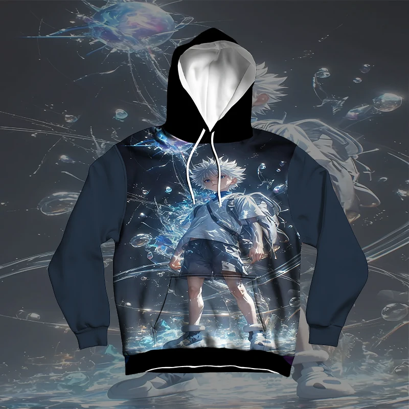 

Bestselling Bandai Anime HUNTER × HUNTER Hoodie Fashion 3D Printing Autumn/Winter Hoodie Hoodie Casual Round Neck Street Y2k Top