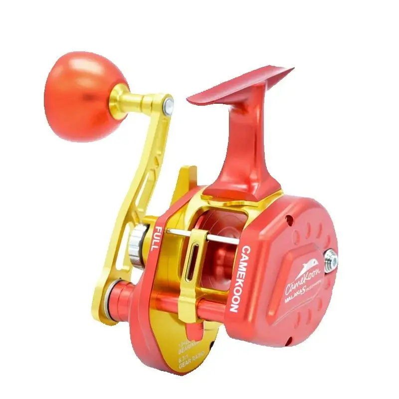 

CAMEKOON MALAKAS Series Подлопная катушка 35 кг из углеродного волокна Катушка для отсадки в морской воде 13 + 2 BBs Ocean Boat Троллинг Рыболовное колесо