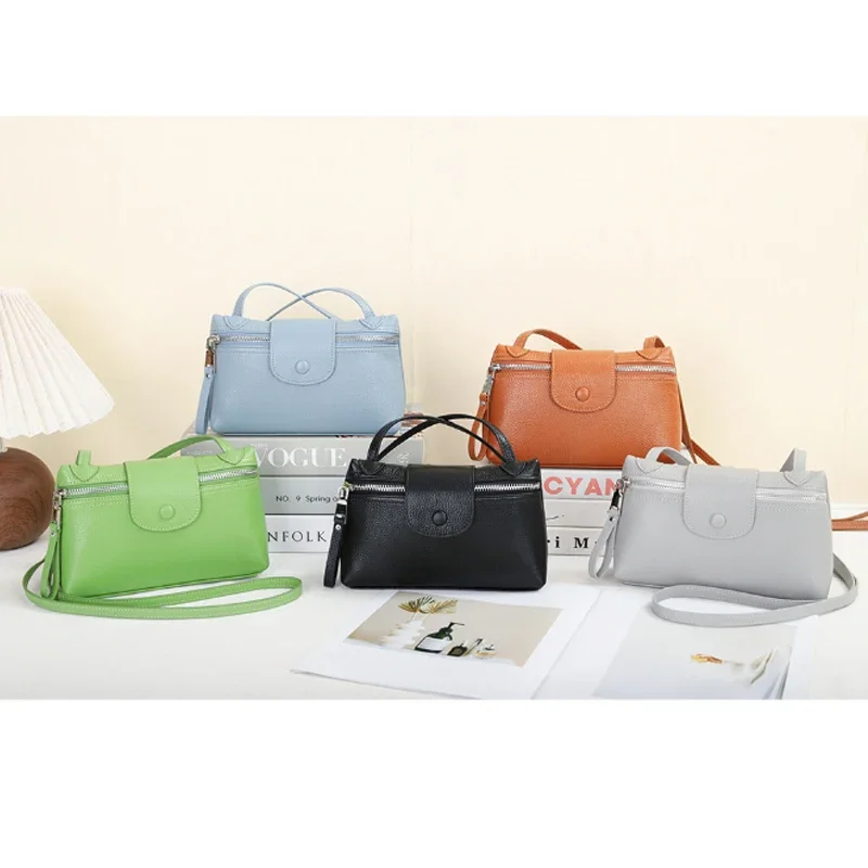 

Cowhide Mobile Phone Bag 2024 Summer New Women Small Crossbody Hand Bag Fashionable And Casual Genuine Leather Mini Houlder bag