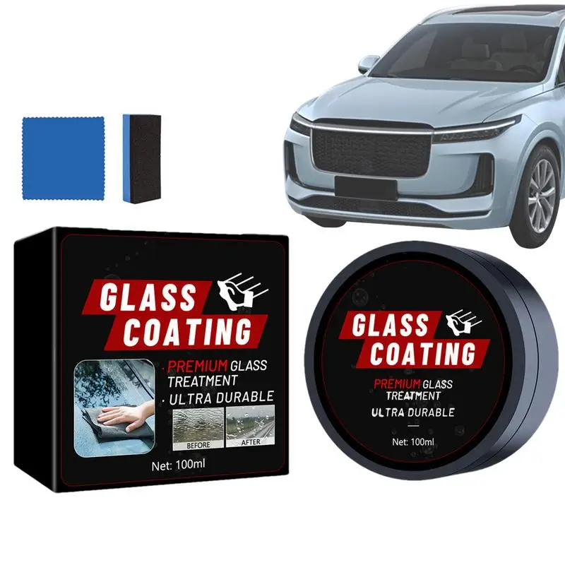 

100ml Hydrophobic Glass Coating For Windshield Long Lasting Enhances Clarity Protective Layer Enhances Visuals