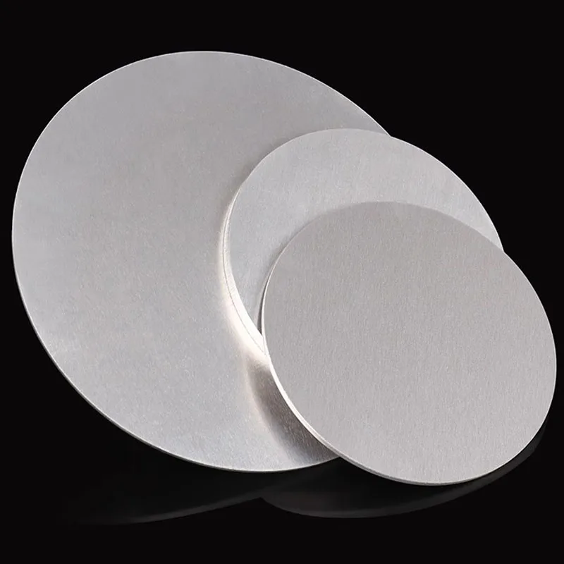 1060 الألومنيوم لوحة مستديرة ضياء 50 مللي متر-300 مللي متر الألومنيوم ورقة دائرية القرص قرص مستدير سمك 0.5 ~ 10 مللي متر تخصيص قطع الليزر