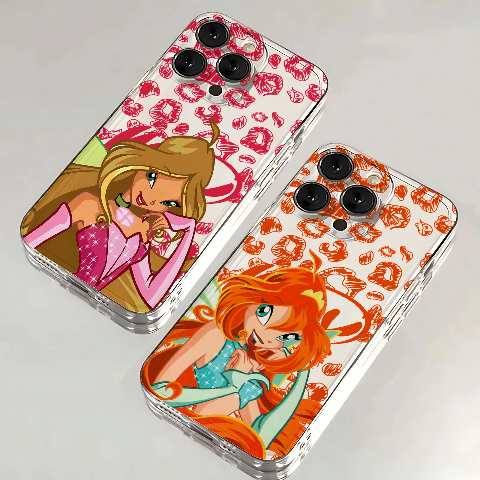 

Fashion Lovely Winxs Clubs Phone Case For iPhone 17 16e 16 15 14 13 12 11 Mini Pro Max X XR XSMax 8 Plus Transparent Back Cover