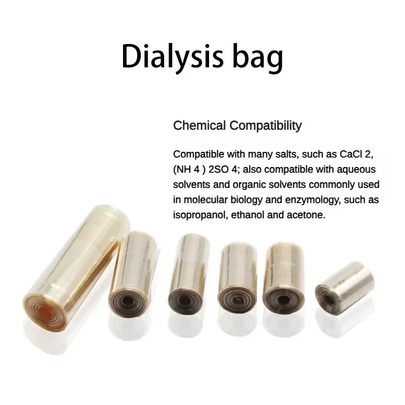 5m Biosharp Regenerated Cellulose Dialysis Bag MW3500/7000/14000 (MD25/34/44/77) Buffer Bag Laboratory Sample Bags