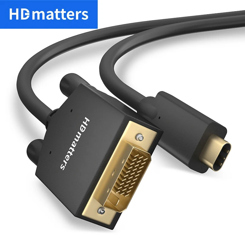 USB C DVI モニターケーブル Thunderbolt 3 タイプ C USB C - DVI
