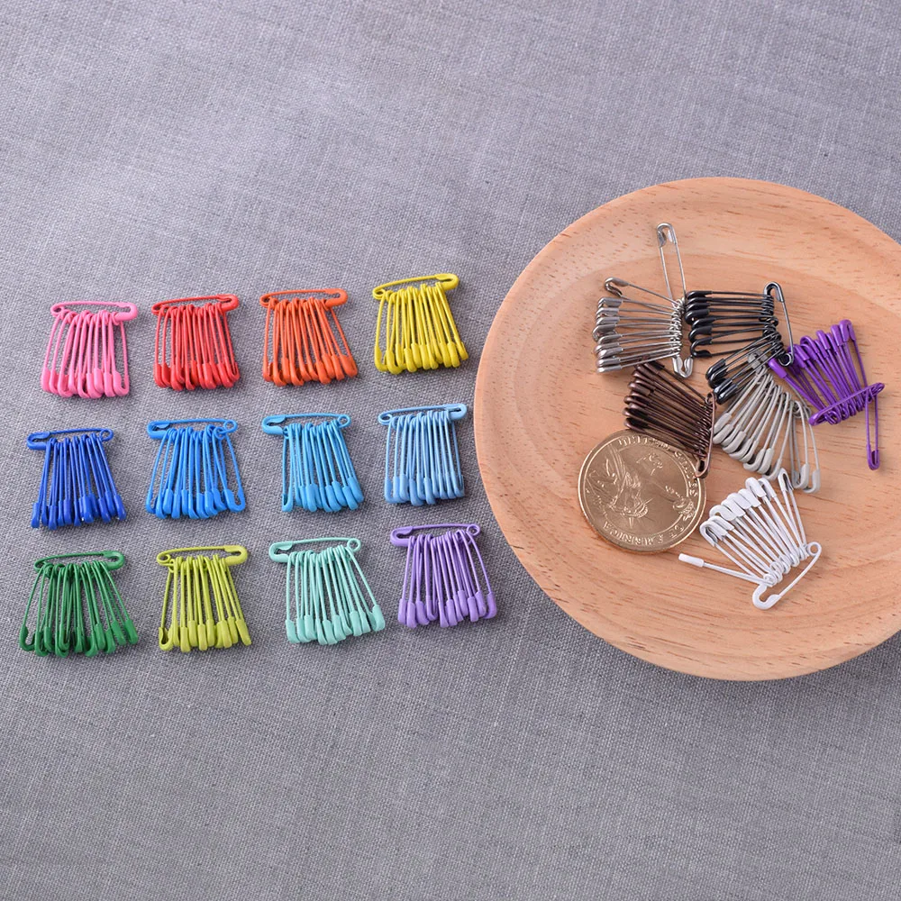 Mini Colored Safety Pins Stitch Markers Metal Sewing Pins Brooch Pins Jewelry Safety Pins Tag Pins Garment Pins Locking Craft