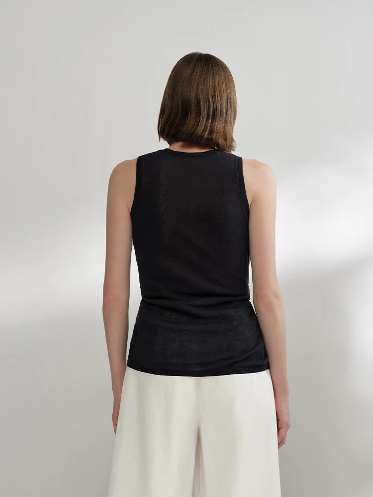 Miss Bucci Women's Comfortable Faionable Casual round Ne Svel Knitwear Spring Summer Versatile Sli Commute Sle