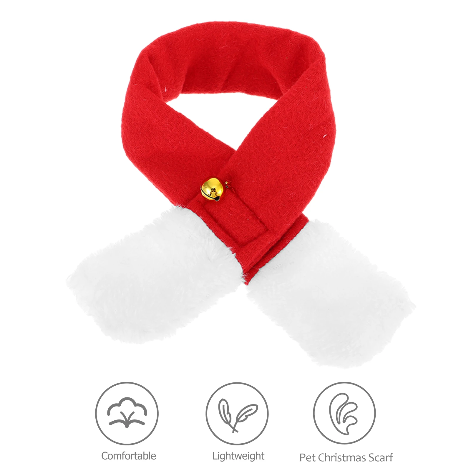 

Pet Christmas Scarf Hat Set Dog Cat Headgear Holiday Hats Outfit Color Breathable Comfortable Cosplay Winter Parties
