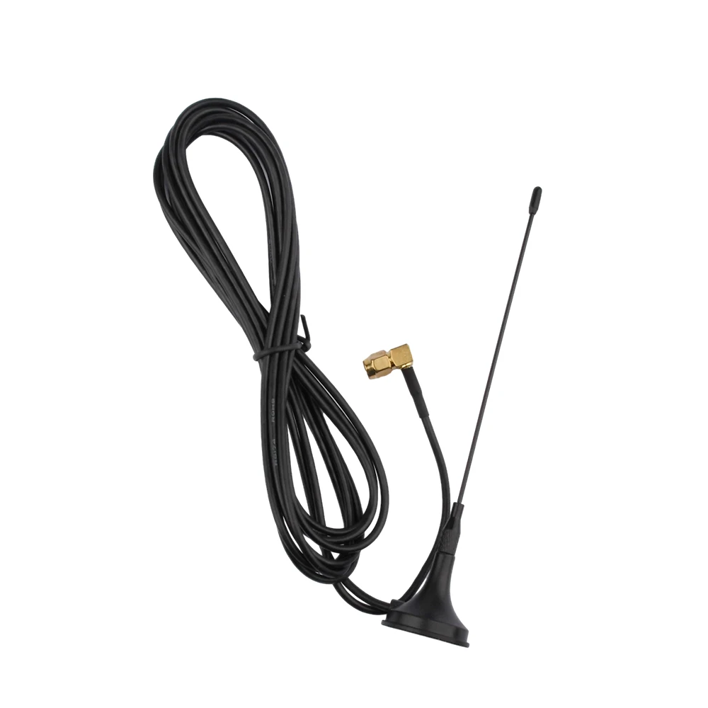 Antena magnética de 433-860MHz 900-1800MHZ, conector macho recto SMA de alta ganancia externo para antena enrutadora GSM/GPRS 3M