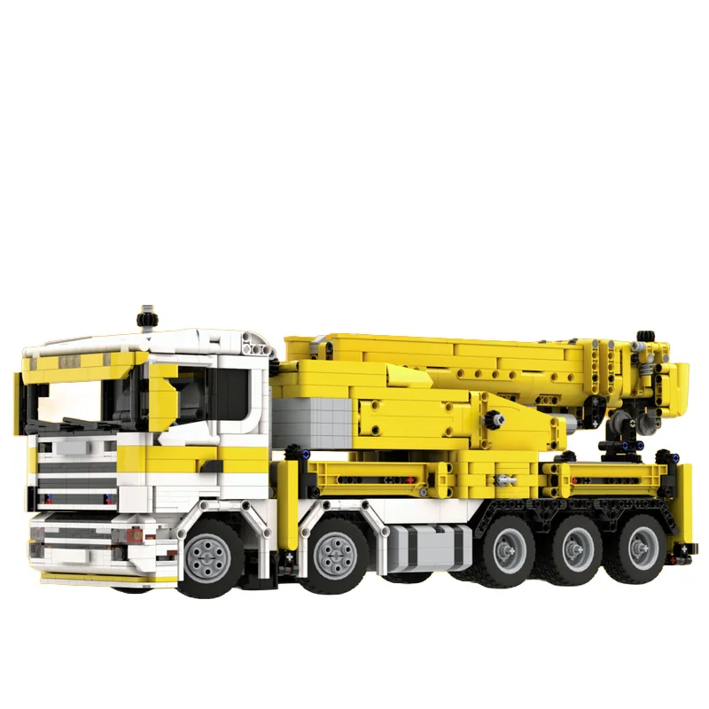 3517 elementów transportowy ciężarówka z dźwigiem MOC, konfigurowalny modułowy zestaw klocków, kreatywny projekt, klocki DIY, zabawka dla chłopców, prezent na festiwal