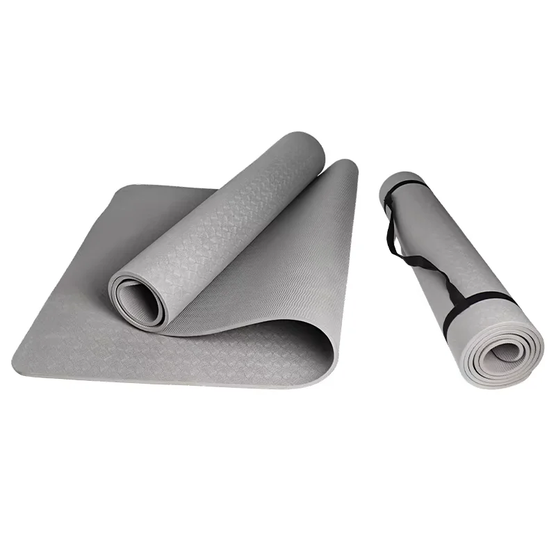 Premium Eco Friendly Thick TPE 8mm Yoga Mat Non Slip Waterproof High Elastic Easy Clean Custom Logo for Home Gym Pilates Workout