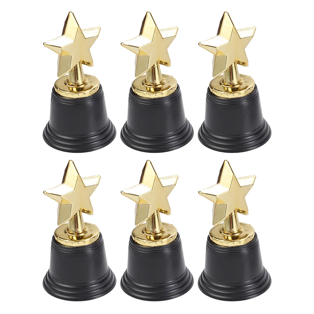 

4 Pcs Play Football Sports Child Golden Girls Gifts Reward Kids Award Trophy Star