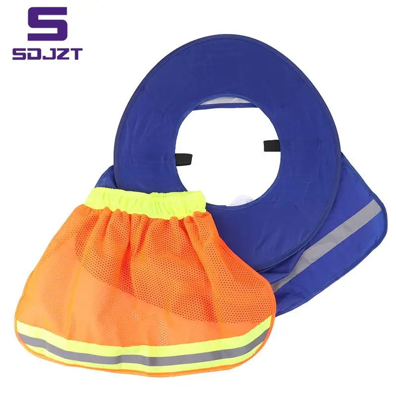 Summer Sun Shade Safety Hard Hat Neck Shield Helmets Reflective Hat Brim Reflective Cap Cover for Construction Workers