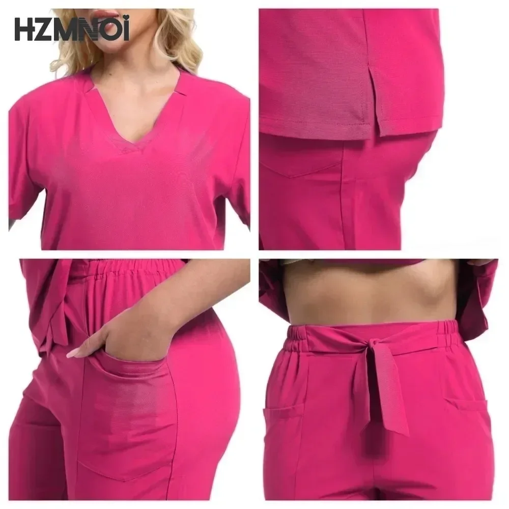 Hospital Workwear Clothes Medical Uniforms Women Scrubs Sets Nurses Accessories Dental Cic Beauty Salon Spa Lab Work Clothing