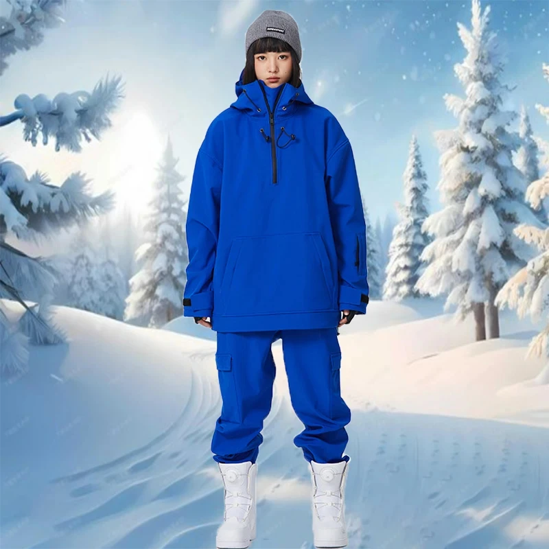 Skiing Jacket Pants Outdoor Sports Thick Warm Winter Ski Suits 2025 Snowboarding Set Waterproof Snow Suit New Men Women Ski Suit