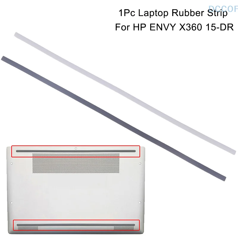 1Pc Rubber Strip Laptop Bottom Shell Cover Foot Pad For  ENVY X360 15-DR Non-Slip Bumper Feet Strip