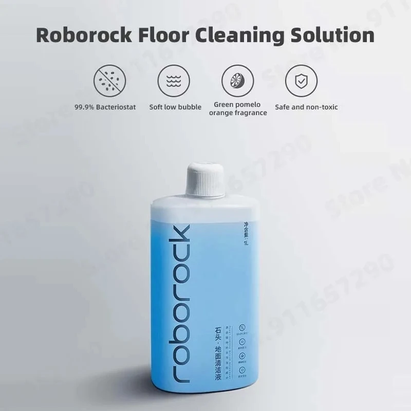 Solución de limpieza de suelo Original de 1L para Roborock Dyad y S7 S70 S75 S7 MaxV s7MaxV T7S Plus S7Max Q7 Max Q5 99.9% antibacteriano