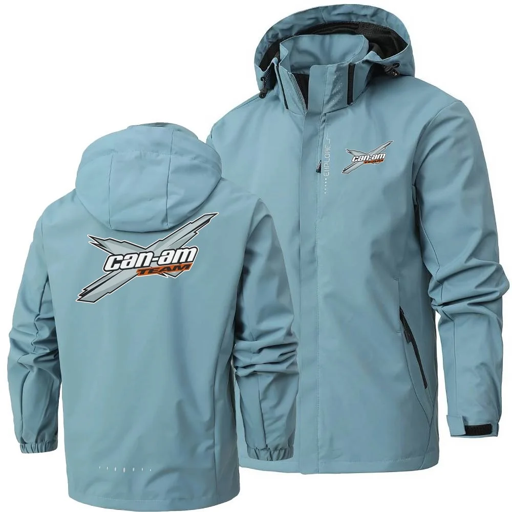 Leisure Mens Women Jackets Can Am Off Road Brp Atv Commander Utv Outlander Windproof Waterproof Hooded Shell Windbreaker Coats