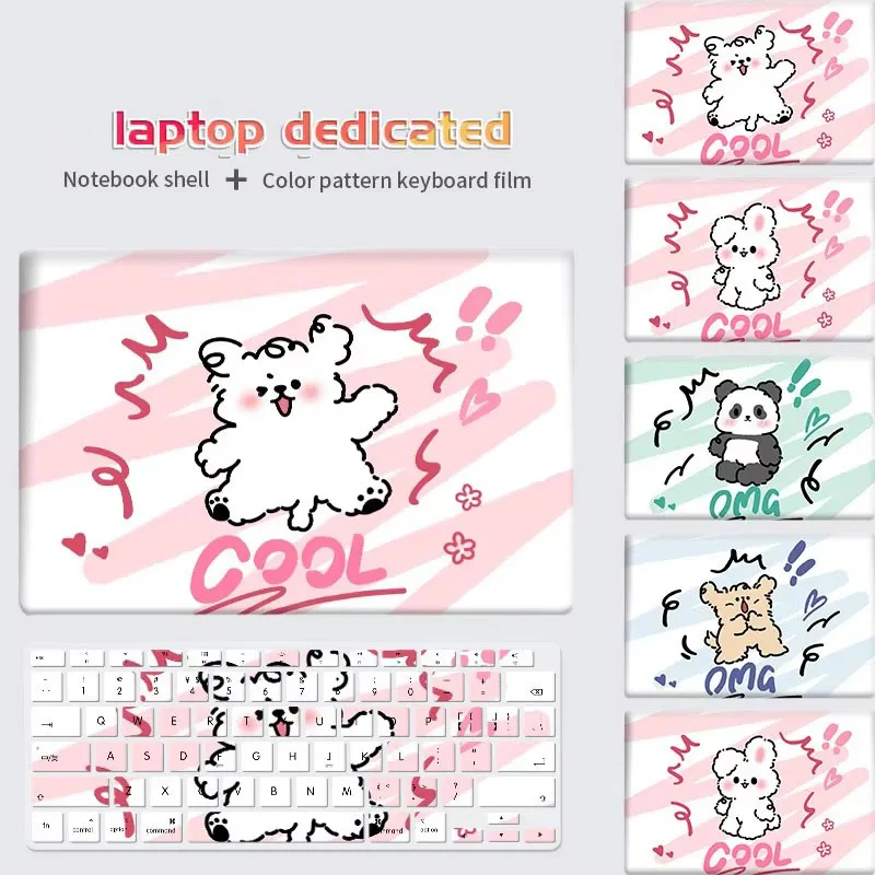 

DIY Lovely Cover Laptop Case Sleeve Waterproof Hard Shell Silicone keyboard film For Macbook A2337/A2338/A2681/A2442/A2485 Case