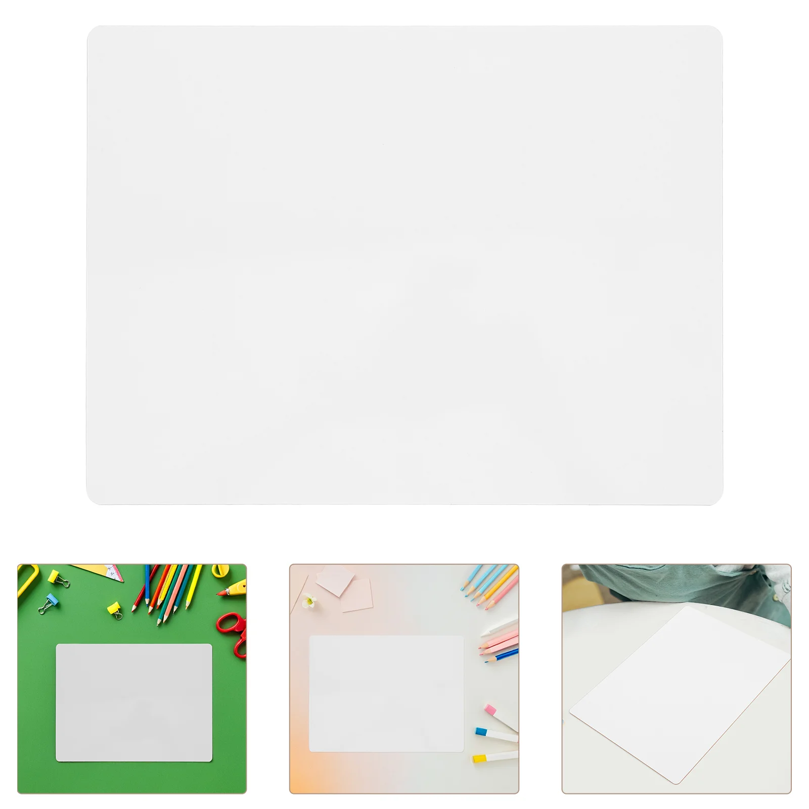 

Whiteboard Message Small Dry Erase Tabletop Handheld Double Sided Lapboards Eraser