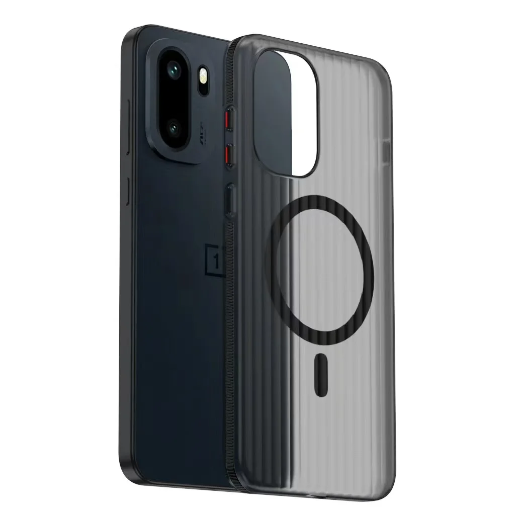 حافظة لهاتف OnePlus 15R Ace6T Ace6 حافظة جديدة مضادة للانزلاق حافة مموجة مغناطيسية مضادة للسقوط لهاتف OnePlus 15R Funda #5